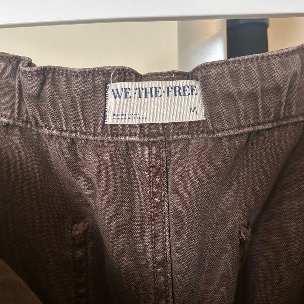 Free People We The Free Silverton Pull-on Barrel Jeans Brown / Chocolate M - Picture 10 of 13